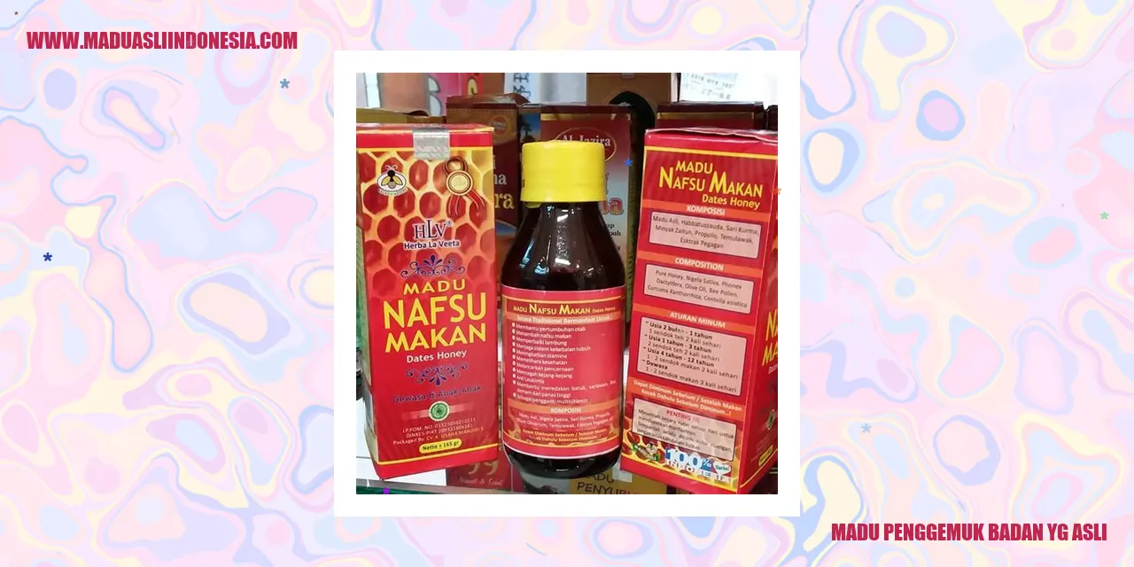 Madu Penggemuk Badan yang Asli