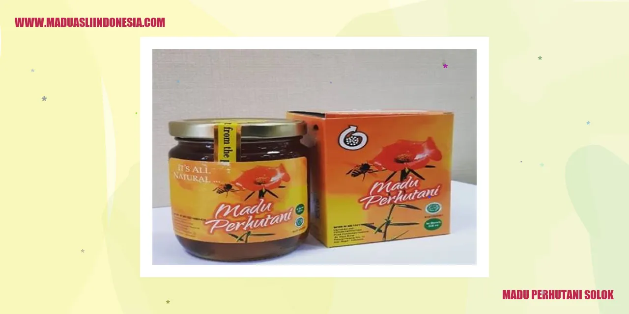 madu perhutani solok