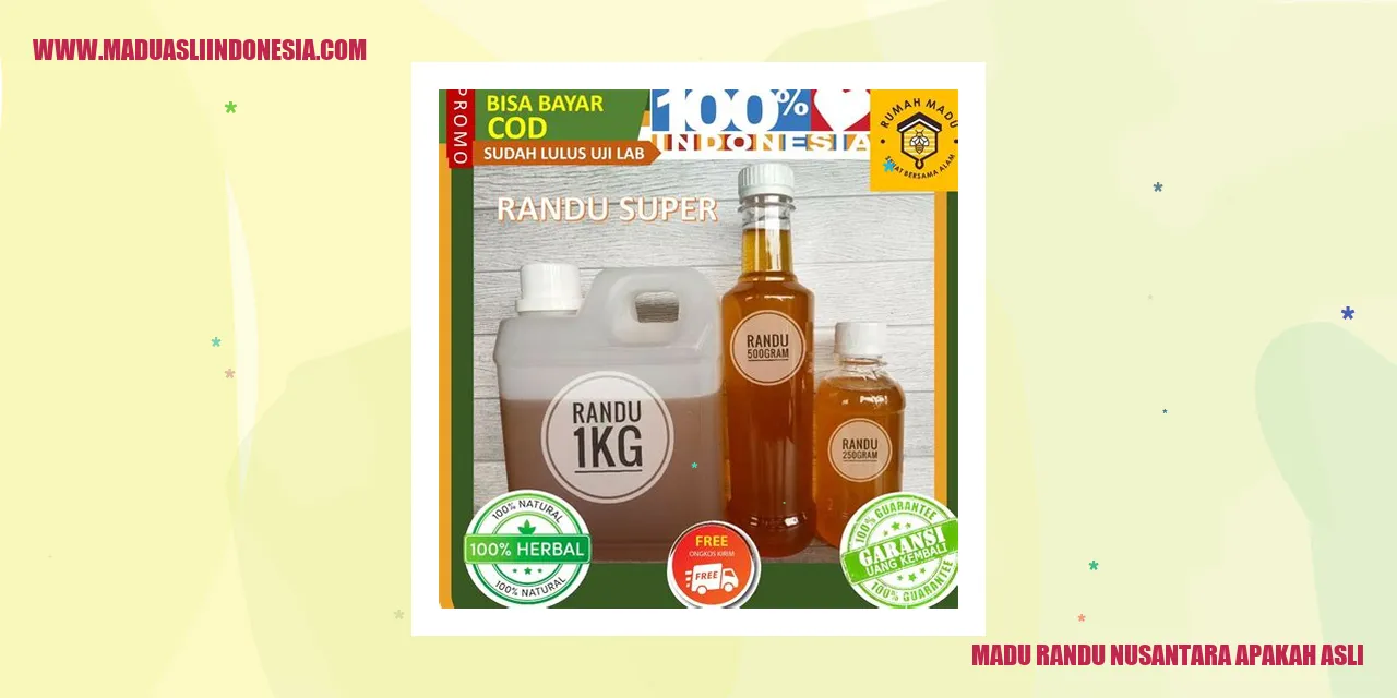Gambar Madu Randu