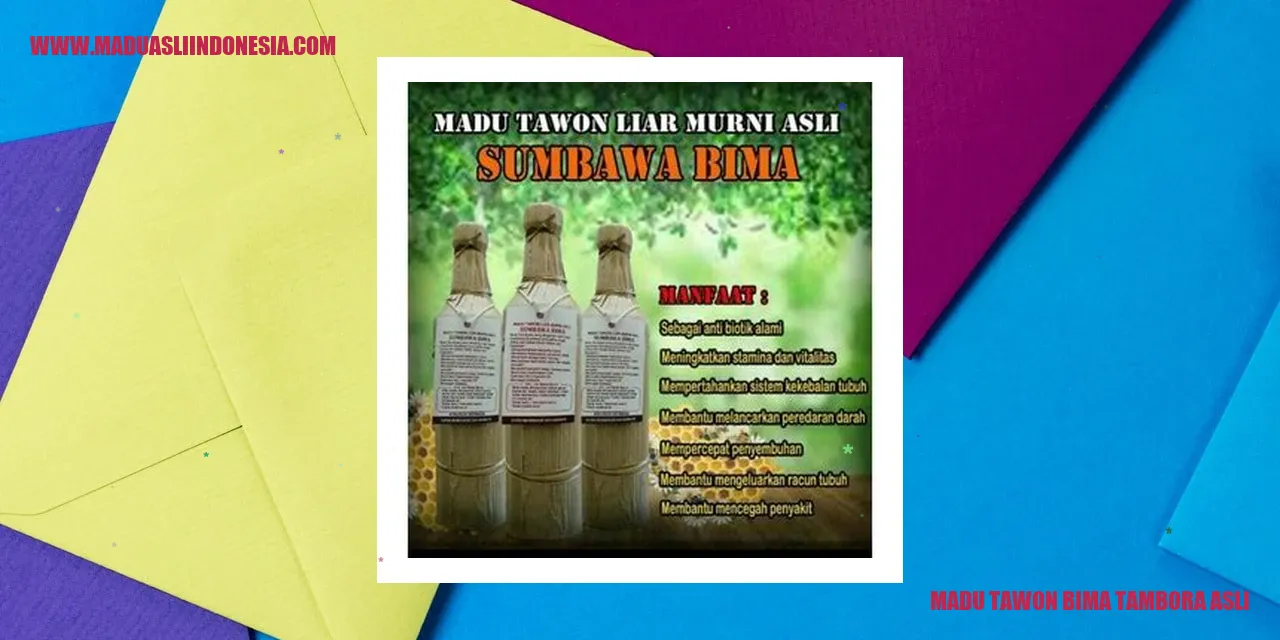 Madu Tawon Bima Tambora Asli
