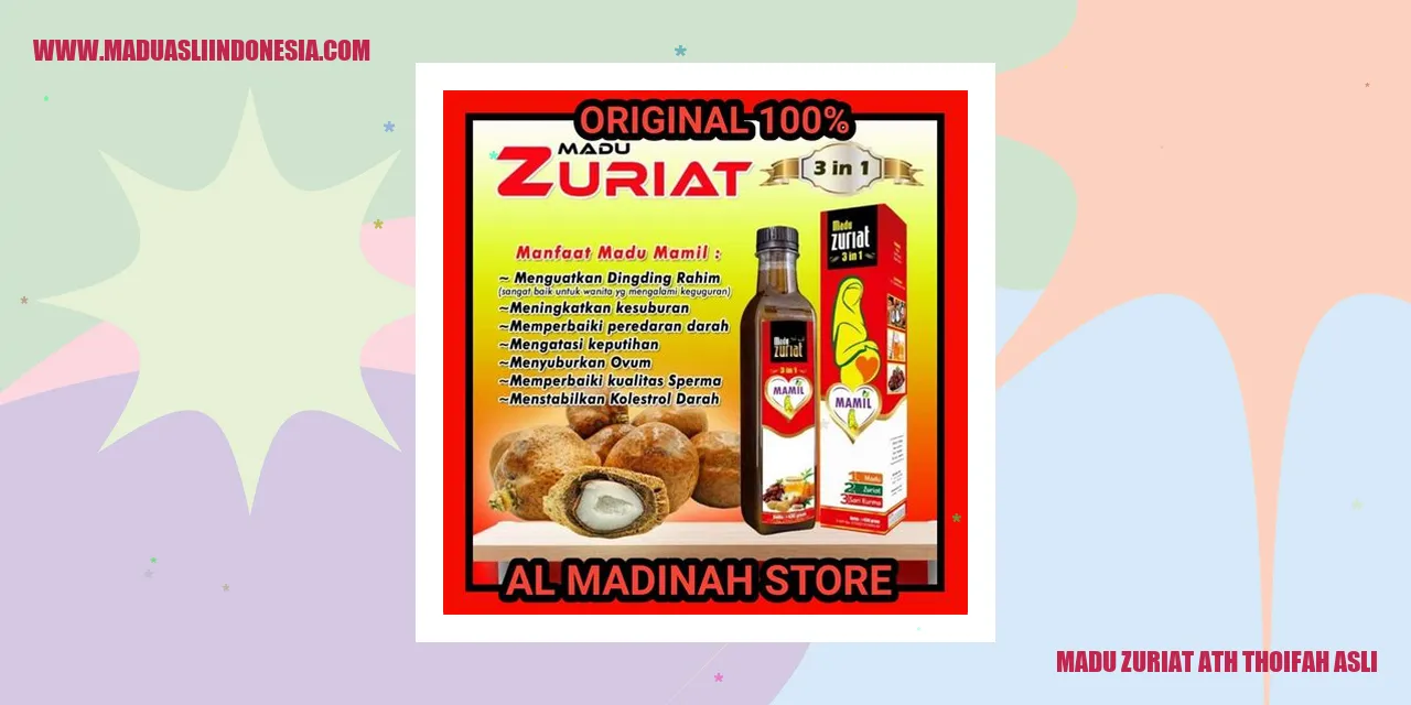 madu zuriat ath thoifah asli