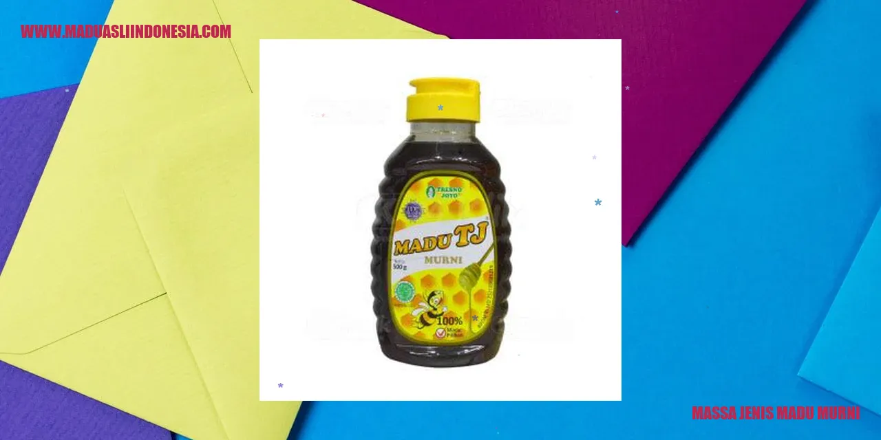 massa jenis madu murni