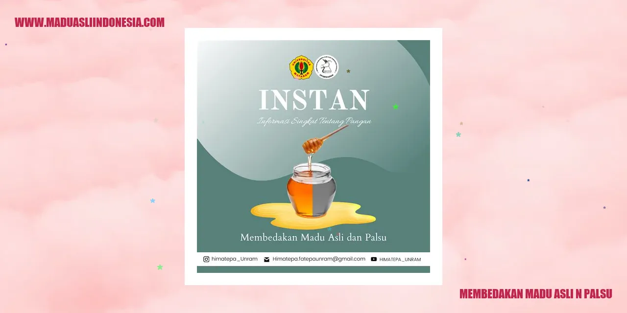membedakan madu asli n palsu