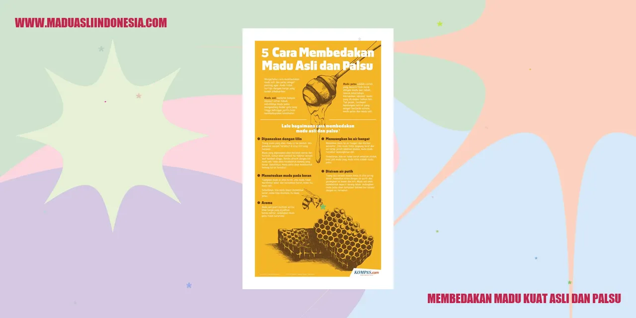membedakan madu kuat asli dan palsu