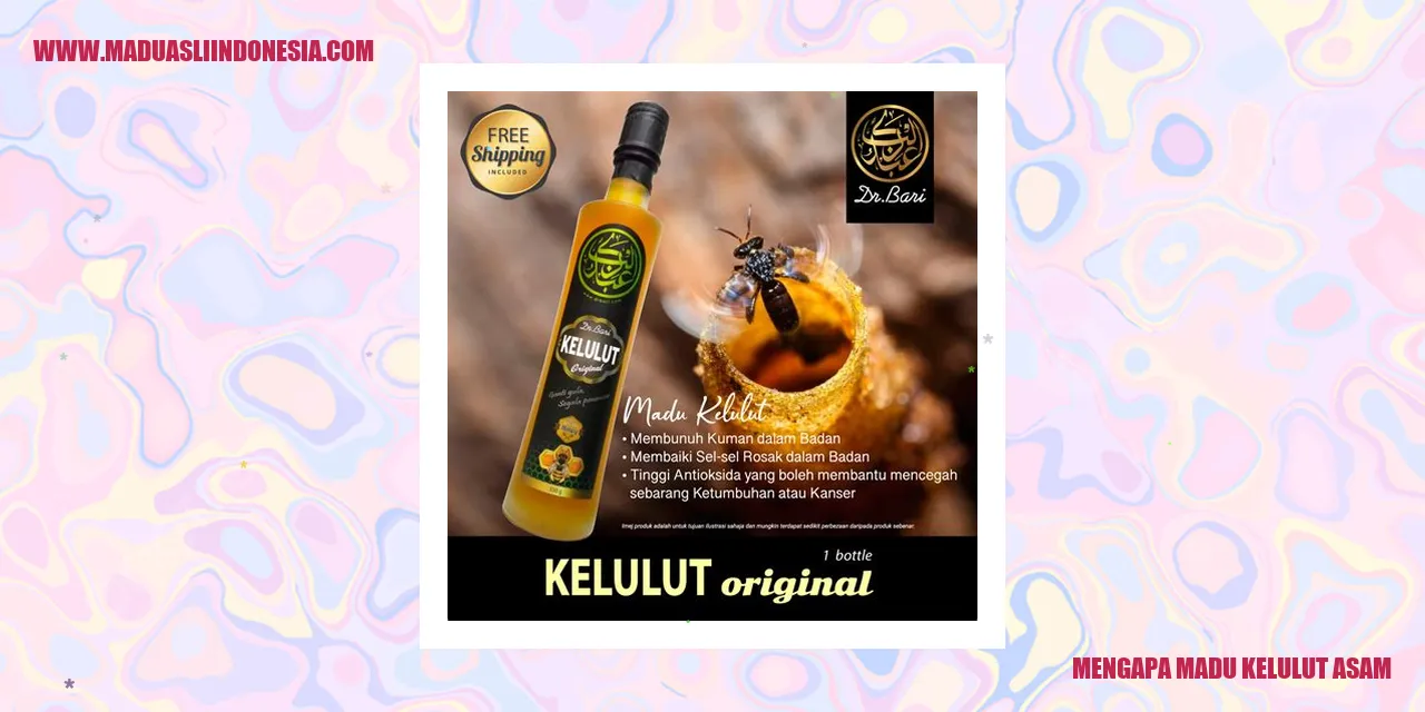 Madu kelulut asam