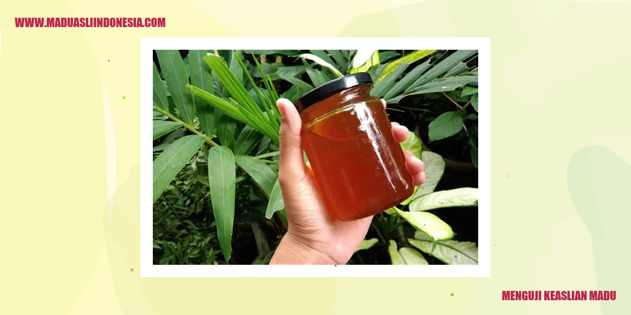 pengenceran madu