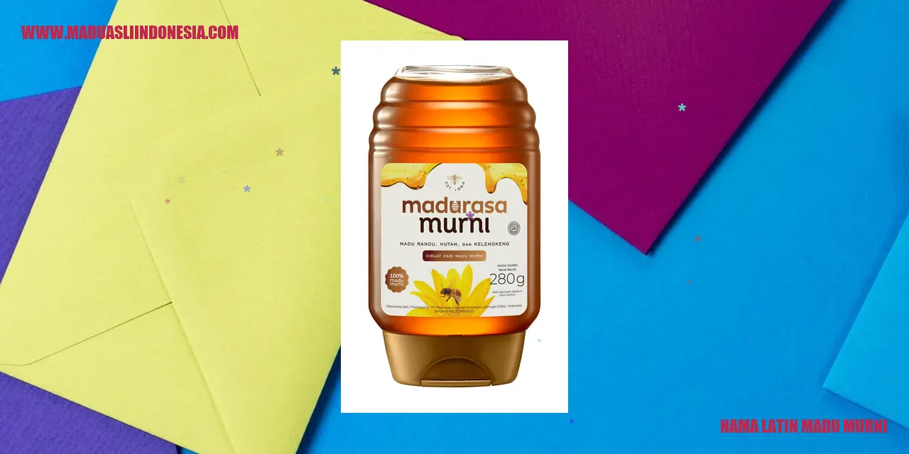 nama latin madu murni