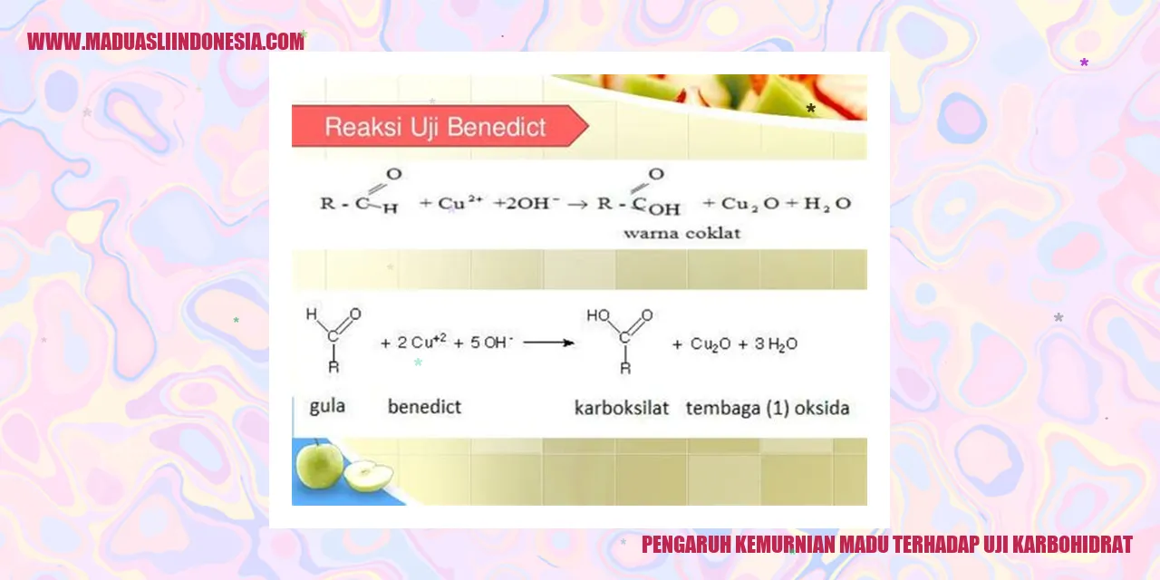 pengaruh kemurnian madu terhadap uji karbohidrat