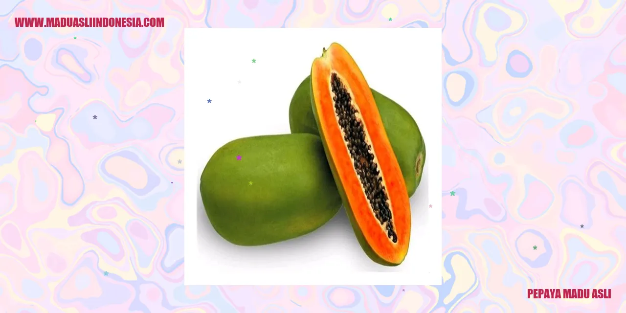 Pepaya Madu Asli