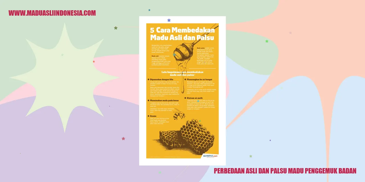 Perbedaan Asli dan Palsu Madu Penggemuk Badan