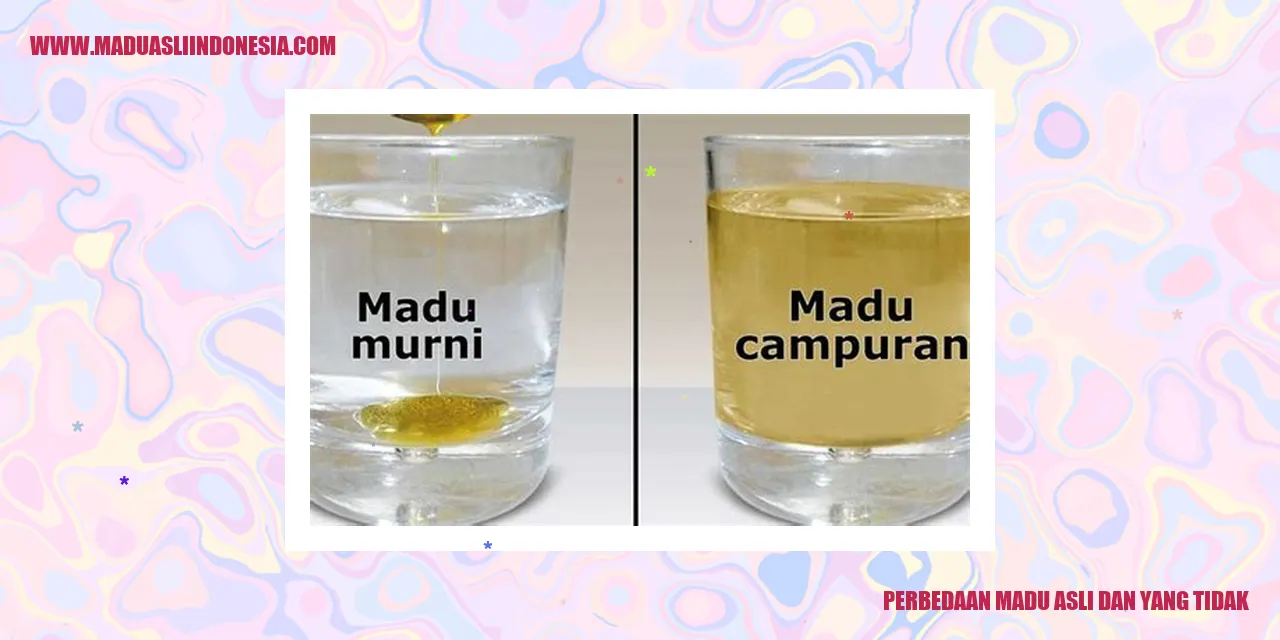 gambar madu asli dan madu palsu