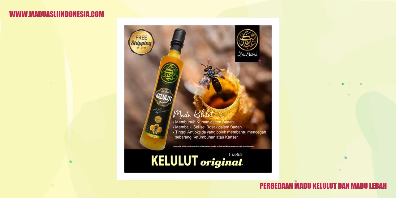 perbedaan madu kelulut dan madu lebah