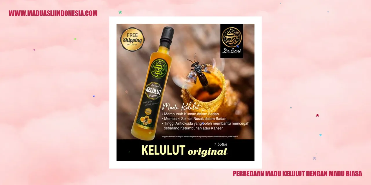 perbedaan madu kelulut dengan madu biasa