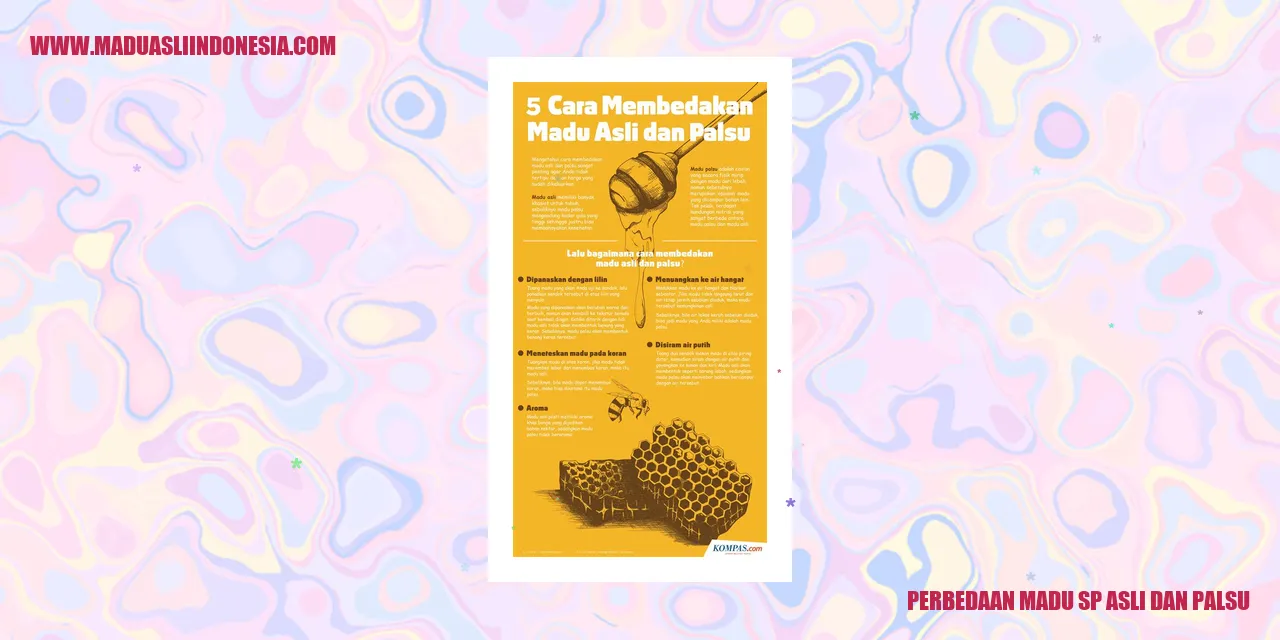 Perbedaan Madu SP Asli dan Palsu