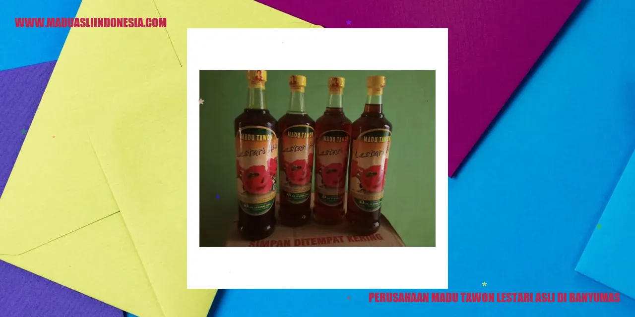 Perusahaan Madu Tawon Lestari Asli di Banyumas