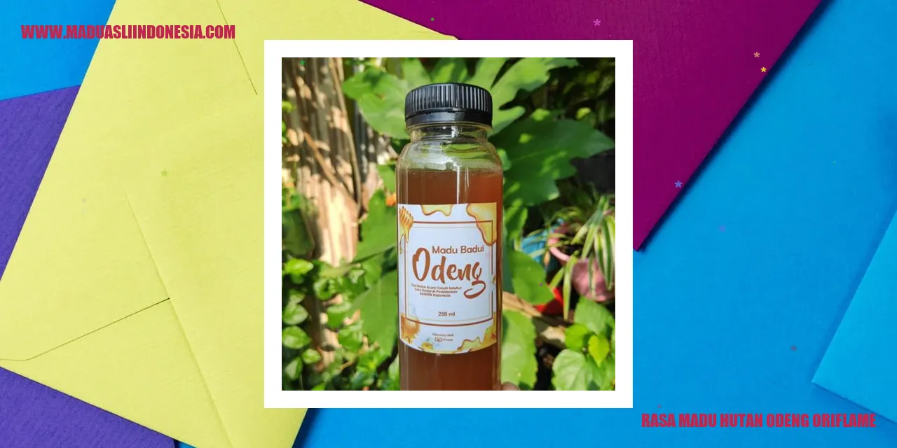 Madu Hutan Odeng Oriflame