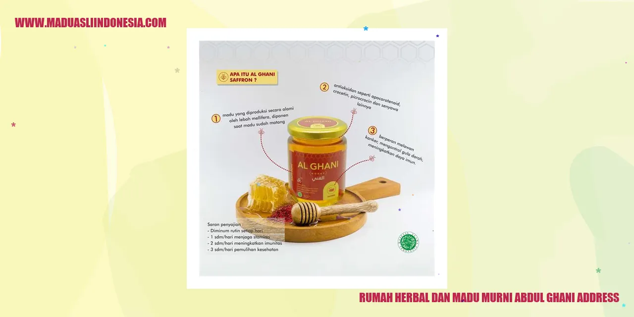 rumah herbal dan madu murni abdul ghani address