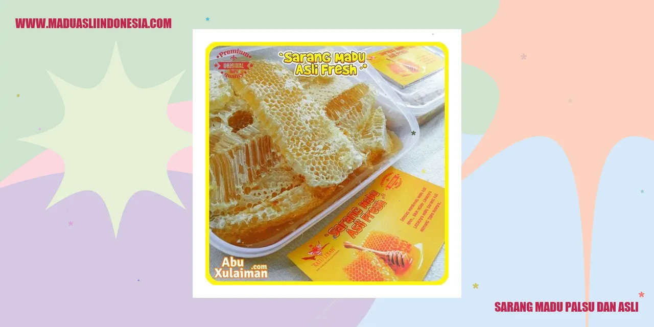 sumber gambar: sarang madu palsu dan asli