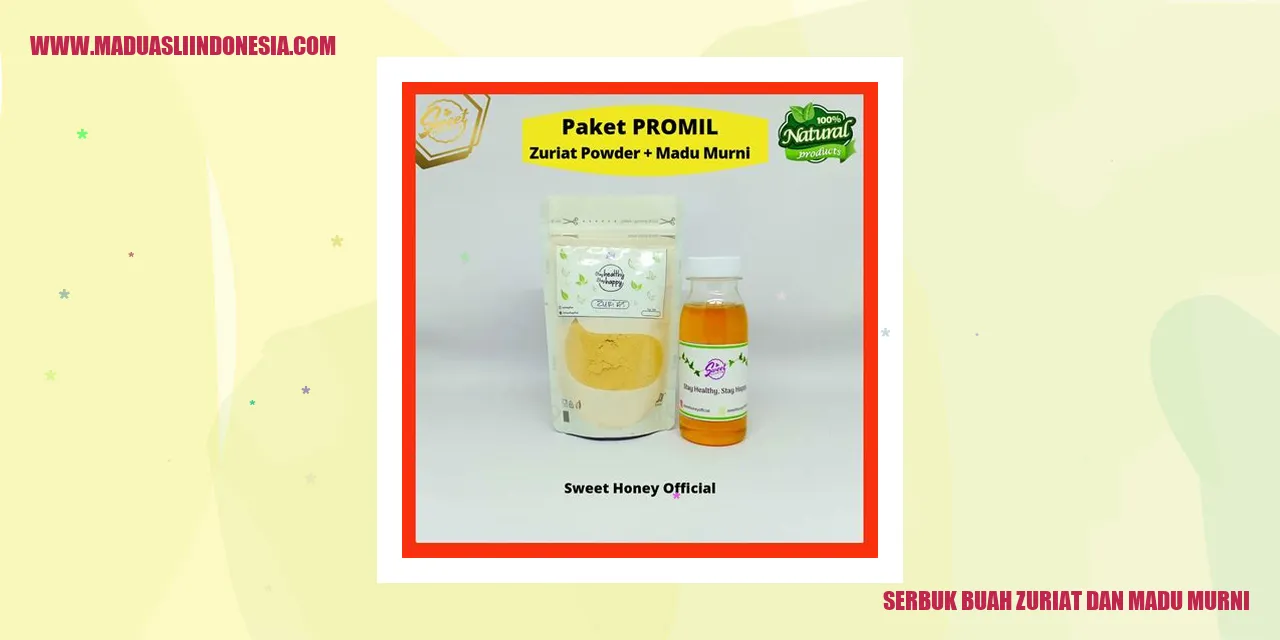 Serbuk buah zuriat dan madu murni