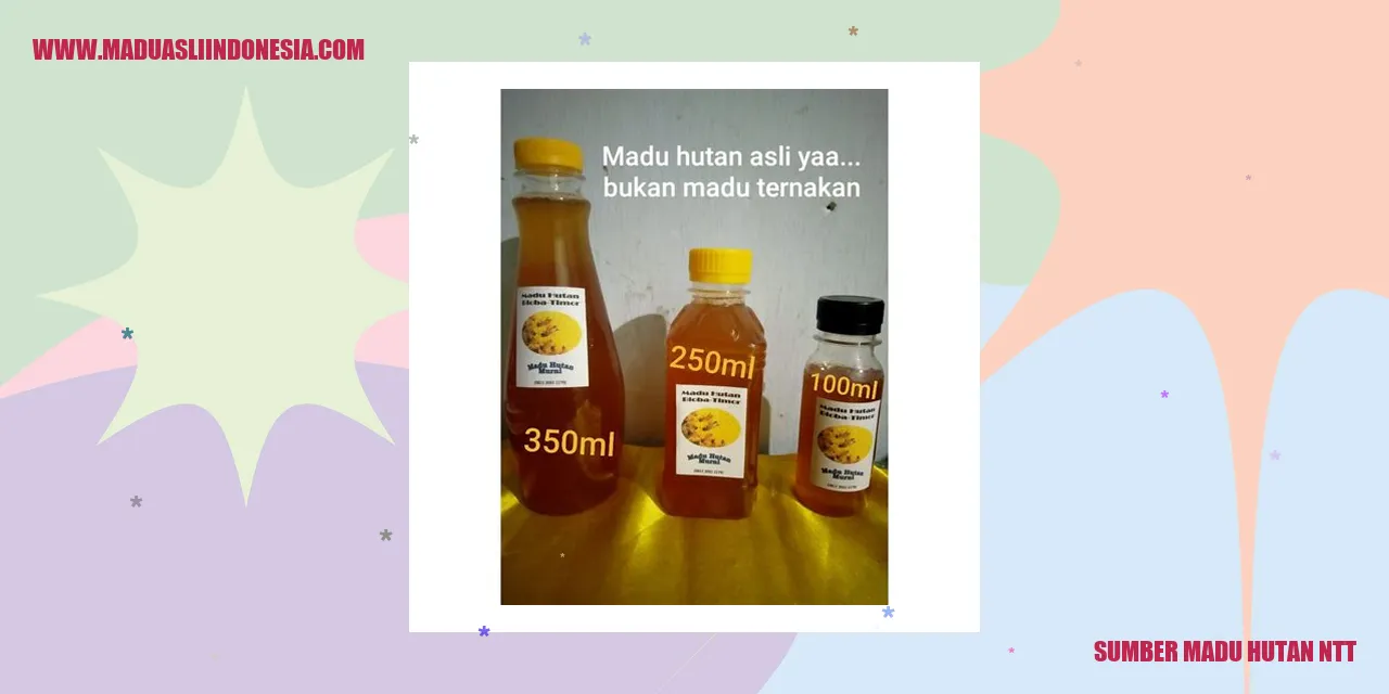 gambar madu hutan NTT